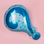 Шар (25''/64 см) Фигура, Гендер Пати, Знак вопроса, Голубой, 1 шт., 15580