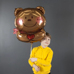 Шар (30''/76 см) Фигура, Влюбленный мишка, 1 шт., 23282