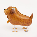 Шар 3D (23''/58 см) Ходячая Фигура, Терьер, Коричневый, 1 шт., R259