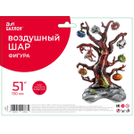 Шар 3D (51''/130 см) Фигура на подставке, Дерево на Хэллоуин, 1 шт. в уп., 24366
