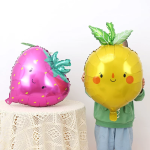 Шар (24''/61 см) Фигура, Клубника, Розовый, 1 шт., 23645