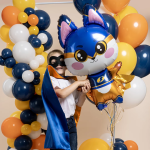 Шар (37''/94 см) Фигура, Лисенок Супергерой, 1 шт. в уп., 26340