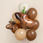 Шар с клапаном (15''/38 см) Мини-фигура, Капибара, 5 шт. в уп., 26652