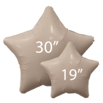 Шар (30''/76 см) Звезда, Мистик, Кофе Латте, Сатин, 1 шт. в уп., 221189