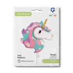 Шар (32''/81 см) Фигура, Цветочный единорог, 1 шт. в уп., G72152-P