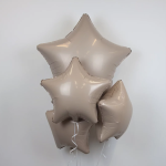 Шар (30''/76 см) Звезда, Мистик, Кремовый, Сатин, 1 шт. в уп., 221172