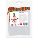 Шар с клапаном (17''/43 см) Мини-фигура, Веселый снеговик, 5 шт. в уп., 190362P5