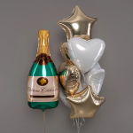 Шар (39''/99 см) Фигура, Бутылка Шампанское, 1 шт. в уп., R6714P