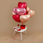 Шар (18''/46 см) Сердце, Коралловый, Макарунс, 1 шт., 201500PR