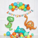 Шар (40''/102 см) Фигура, Динозавр Бронтозавр, Оранжевый, 1 шт., 19645