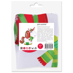 Шар с клапаном (17''/43 см) Мини-фигура, Новогодний единорог, 5 шт. в уп., 17273P5