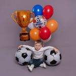 Шар (40''/102 см) Фигура, Кубок Чемпиона, №1, Золото, 1 шт. в уп., 26228