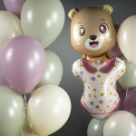 Шар (24''/61 см) Фигура, Боди для малышки девочки, 1 шт., 23493