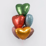 Шар (19''/48 см) Сердце, Медный, Бохо, 1 шт., 228171