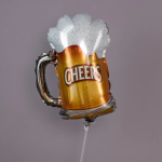 Шар с клапаном (17''/43 см) Мини-фигура, Пиво в кружке, 1 шт., 190845