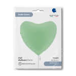Шар (36''/91 см) Сердце, Нежная мята, Макарунс, 1 шт. в уп., 360M01GR-P
