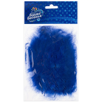 Перья, Премиум, Синий, 12-15 см, 30 шт., 6015503