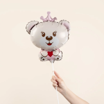 Шар (14''/36 см) Мини-фигура, Принцесса, 5 шт. в уп., 943609