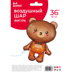 Шар (36''/91 см) Фигура, Любимый мишка, 1 шт. в уп., 24167