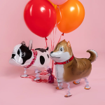 Шар 3D (24''/61 см) Ходячая Фигура, Бульдог, 1 шт., R372