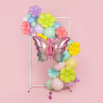 Шар (32''/81 см) Фигура, Нежная бабочка, Розовый, Градиент, 1 шт. в уп., 24767P