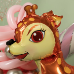 Шар (24''/61 см) Фигура 3D, Олень, Коричневый, 1 шт. в уп., 19548