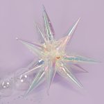 Шар 3D (26''/66 см) Звезда, Составная, Прозрачный, Хамелеон, 1 шт. в уп., 23961