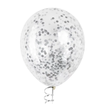 Конфетти фольга Круг, Серебро, Металлик, 1 см, 50 г., 6015214