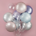 Конфетти фольга Круг, Розовый, Хром, 1 см, 50 г., 6015420