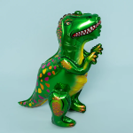Шар (25''/64 см) Фигура 3D, Динозавр Аллозавр, Зеленый, 1 шт. в уп., 190103G
