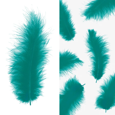 Перья, Премиум, Изумруд, 12-15 см, 30 шт., 6015543