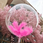 Шар (12''/30 см) Мини-сфера, Deco Bubble (синяя упаковка), Прозрачный, Кристалл, 10 шт. в уп., 550171