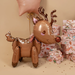 Шар (26''/66 см) Фигура 3D, Новогодний олененок, 1 шт. в уп., G72210-P