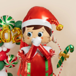 Шар 3D (65''/165 см) Ходячая Фигура, Новогодний эльф, 1 шт. в уп., 26695