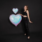 Шар (40''/102 см) Сердце, Жемчужный, Хамелеон, 1 шт. в уп., 24969