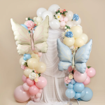 Шар (37''/94 см) Фигура, Нежная бабочка, Кремовый, Сатин, 1 шт., 27255