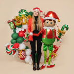 Шар 3D (65''/165 см) Ходячая Фигура, Новогодний эльф, 1 шт. в уп., 26695