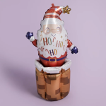 Шар (28''/71 см) Фигура 3D, Дед Мороз, 1 шт. в уп., GS70023-P