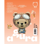 Шар (29''/74 см) Фигура, Мишка Пилот, 1 шт. в уп., 229161