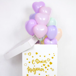 Шар (10''/25 см) Сердце, Ассорти, макарунс, 100 шт., 610303 Шар (10''/25 см) Сердце, Ассорти, макарунс, 100 шт., 610303