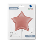 Шар (36''/91 см) Звезда, Розовое Золото, Сатин, 1 шт. в уп., 362S04RG-P