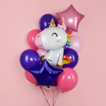 Шар (35''/89 см) Фигура, Милый единорог, 1 шт., 26307