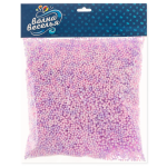 Шарики пенопласт, Цветной микс, Розовый/Сиреневый, Макарунс, 2-4 мм, 10 гр., 6231116