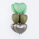 Шар (18''/46 см) Сердце, Мятный, Матовый, 1 шт., 201500MM