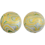 Шар 3D (24''/61 см) Сфера, Мраморная иллюзия, Желтый, Агат, 1 шт., 550574Y