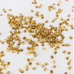 Конфетти фольга Цилиндр, Золото, Металлик, 0,2 см, 20 г., 6233297