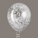 Конфетти тишью Круг, Белый, 1 см, 50 г., 6015230