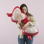 Шар (43''/109 см) Сердце, Солнечные очки, 1 шт., 23290