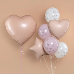 Шар (18''/46 см) Сердце, Винтажная роза, Матовый, 1 шт., 201500MVR