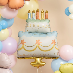 Шар (41''/104 см) Фигура, Праздничный торт, Сатин, 1 шт., 27422